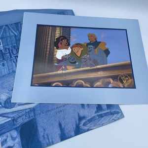 The Hunchback of Notre Dame Disney Lithograph Print 11x14